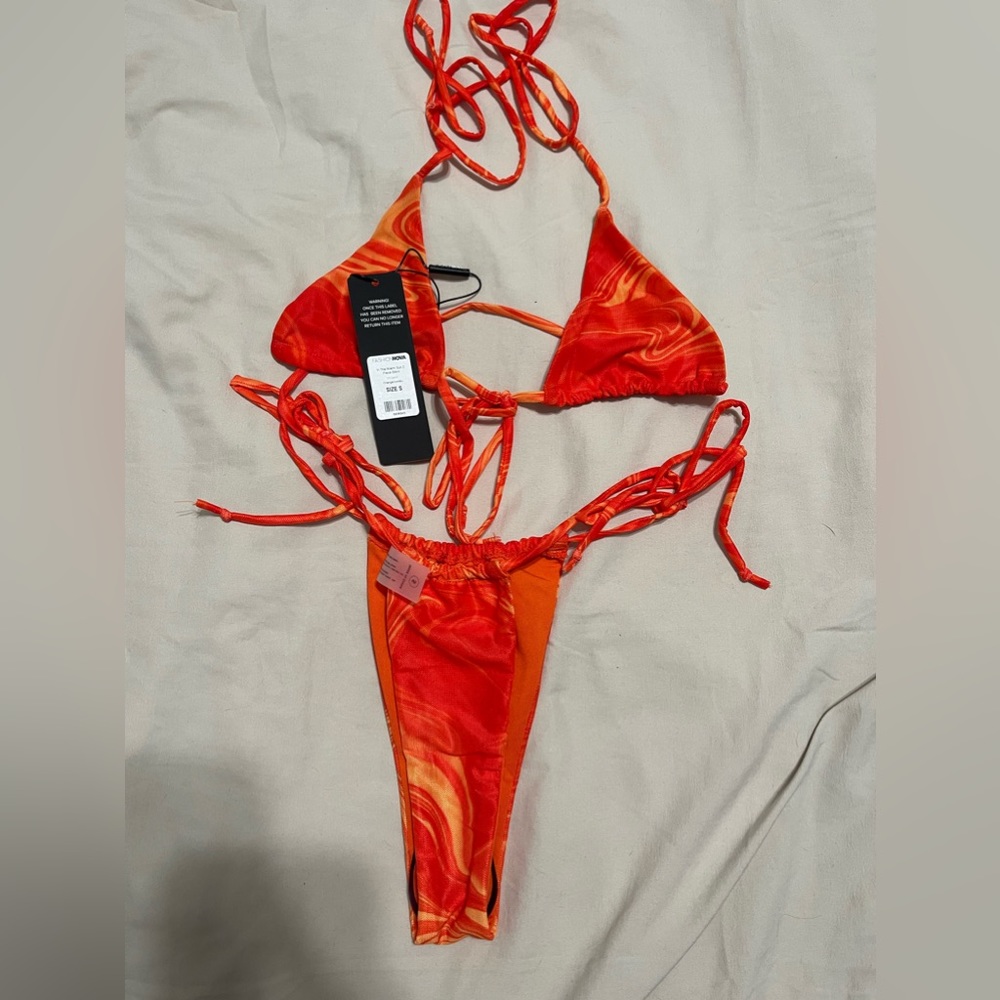 in the miami sun 2 piece bikini - orange/combo